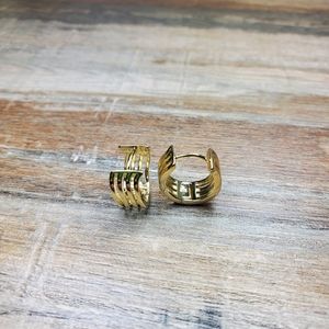 Gold plated earrings